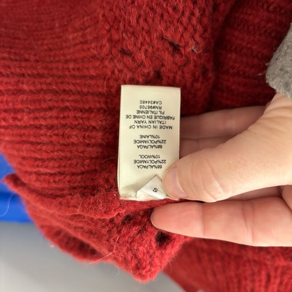 Rebecca Taylor chainette turtleneck in red S - Picture 5 of 6